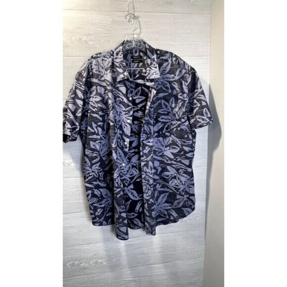 Van Heusen Mens 100% Cotton Classic Fit‎ Short Sleeve Button-Down Shirt - Picture 3 of 7